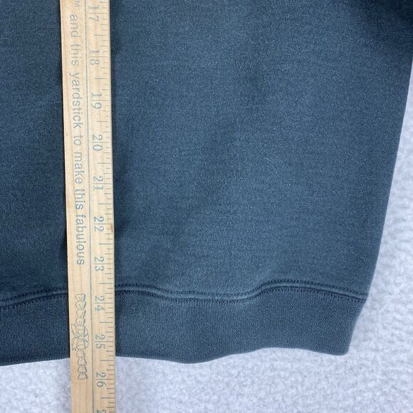 Vintage Football Sweatshirt Size XL Black 90s 4th And Goal Faded Boxy Puff Logo - Picture 12 of 13